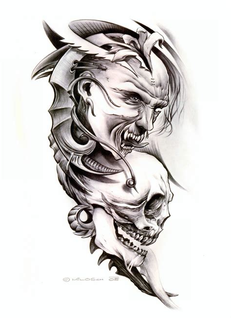 demon tattoo designs|More.